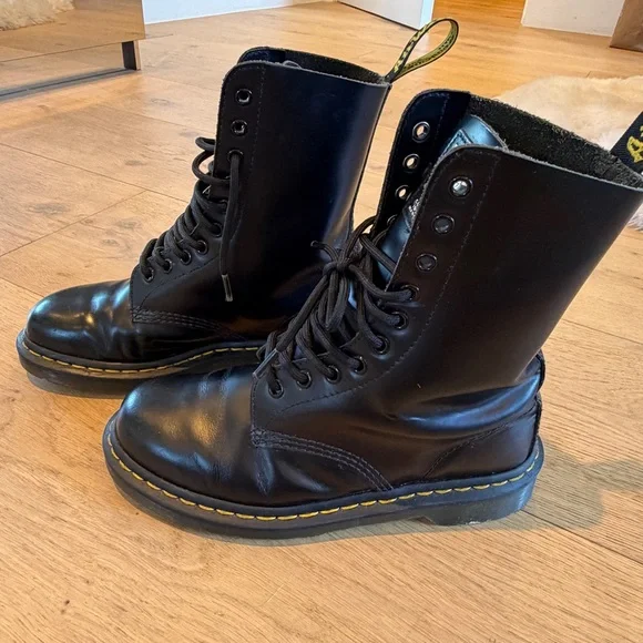 Marc Jacob’s Dr. Martens Black Redux Grunge Boots - Picture 4 of 7